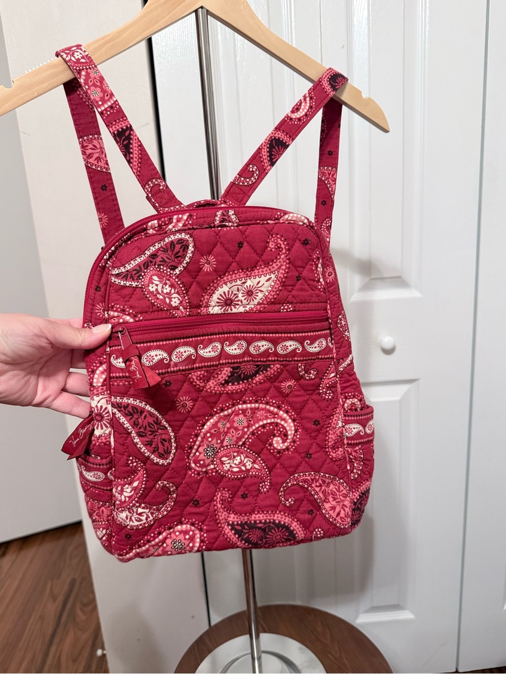 Vera bradley Cotton Quilted Paisley Mini Backpack - Raspberry Pink